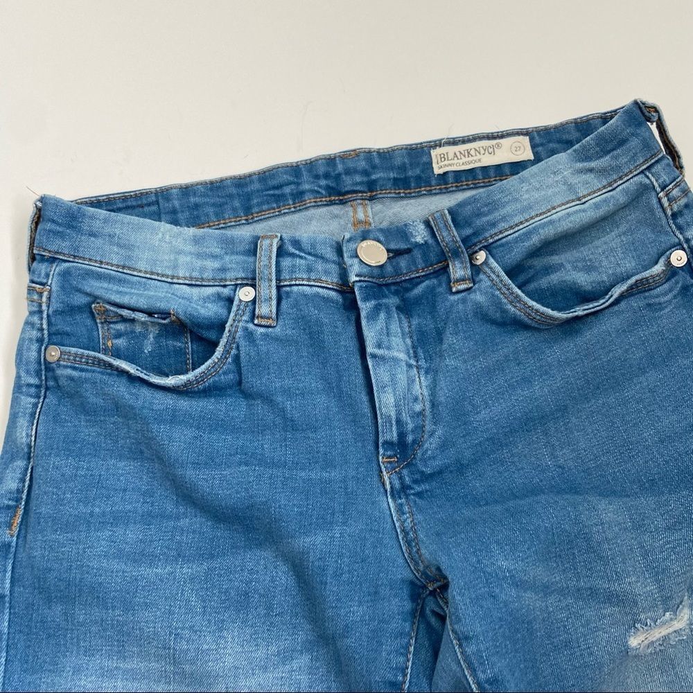 Blank NYC Classique Skinny distressed jeans 27 - Picture 3 of 11